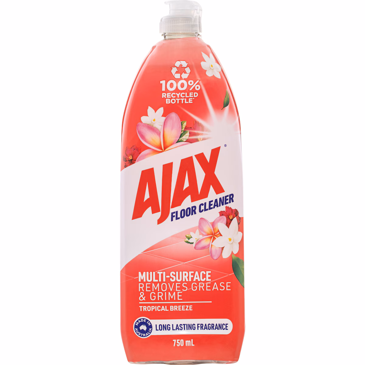 Ajax Multi-Surface Floor Cleaner Tropical Breeze Divine Blends 750mL