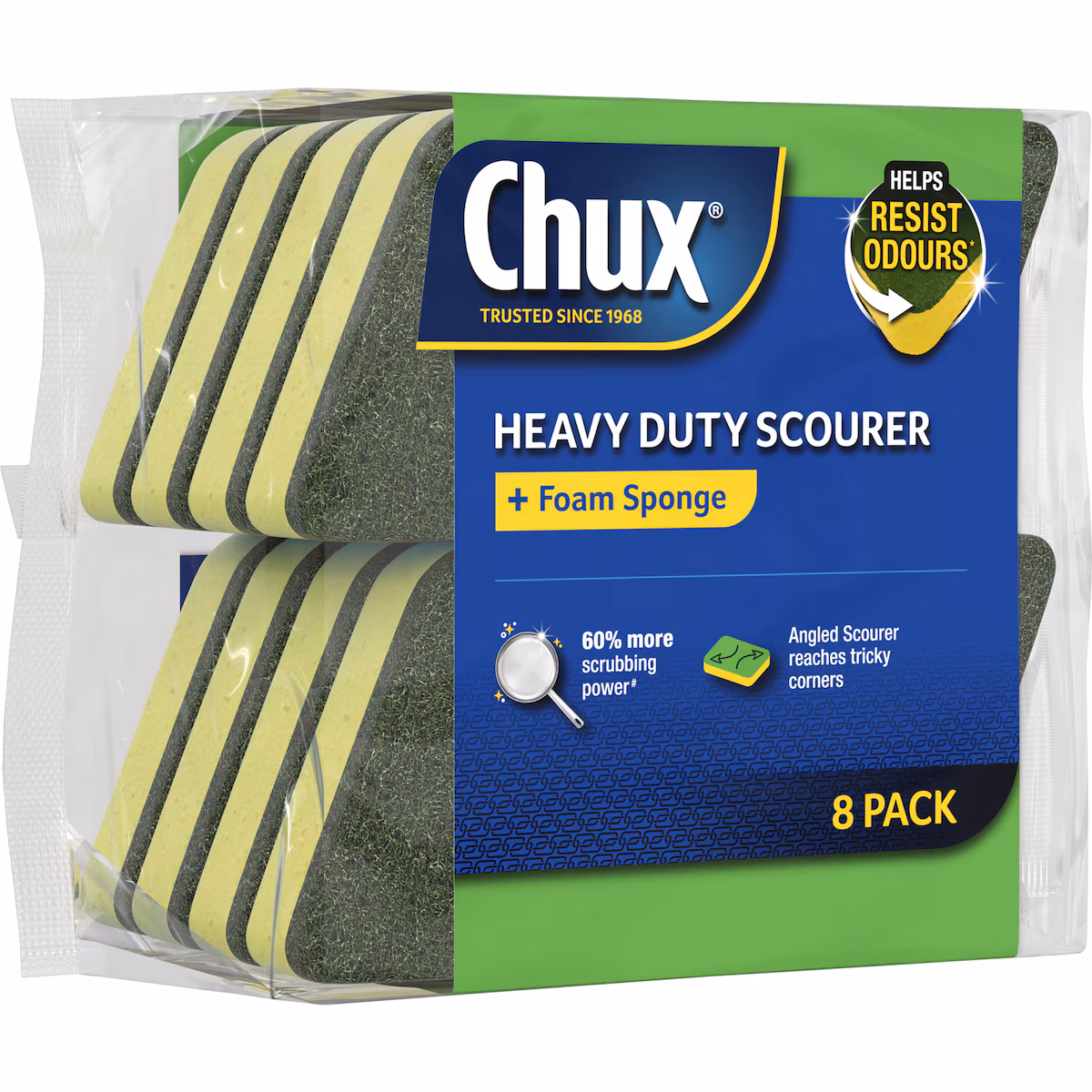 Chux Heavy Duty Scourer Scrubs 8 pack