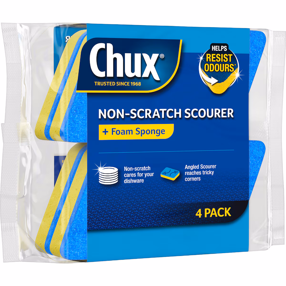 Chux Non Scratch Scourer Scrubs 4 pack