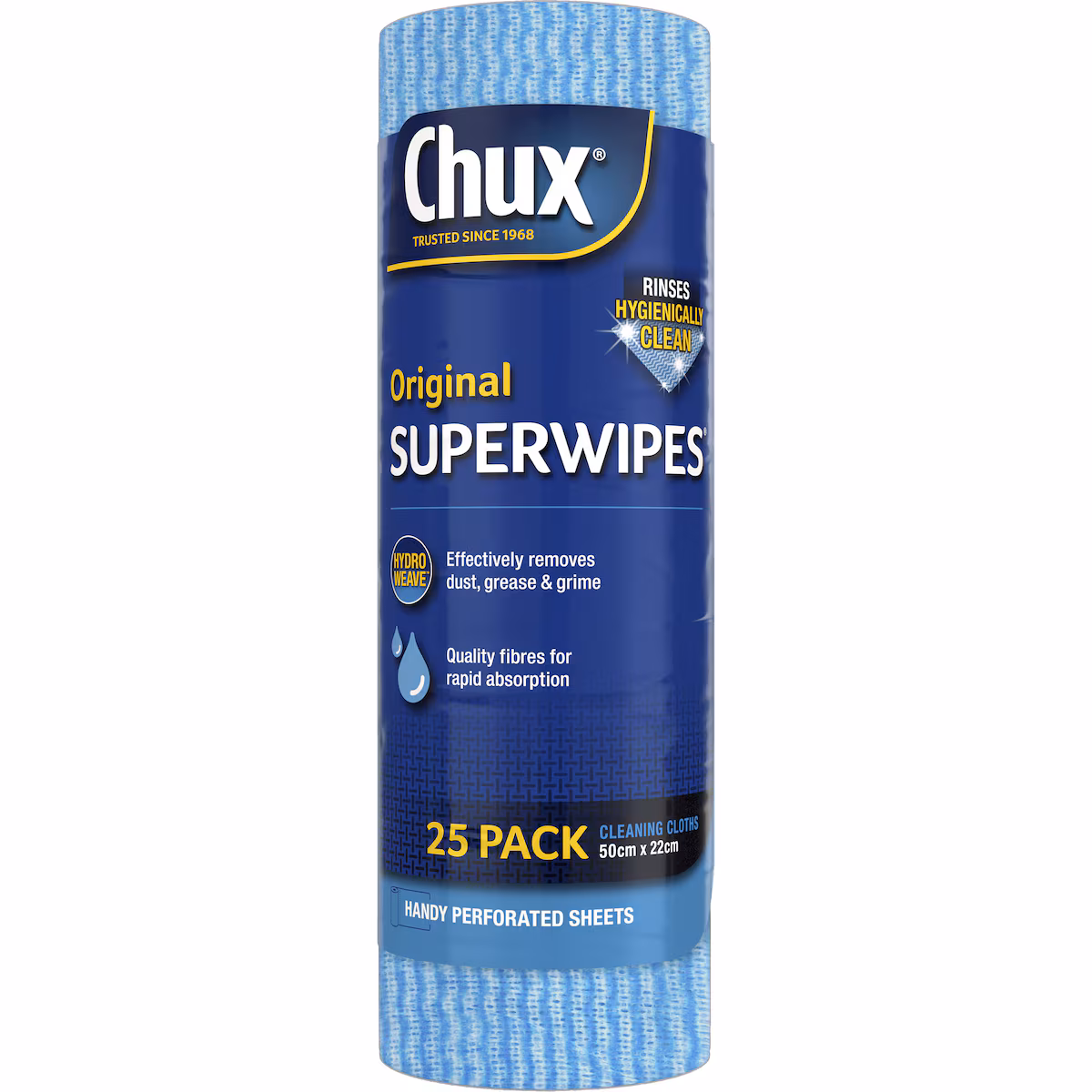 Chux Original Superwipes Roll 25 pack