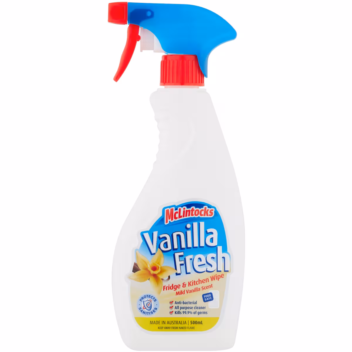 McLintocks Vanilla Fresh Fridge Wipe & Deodorizer 500mL