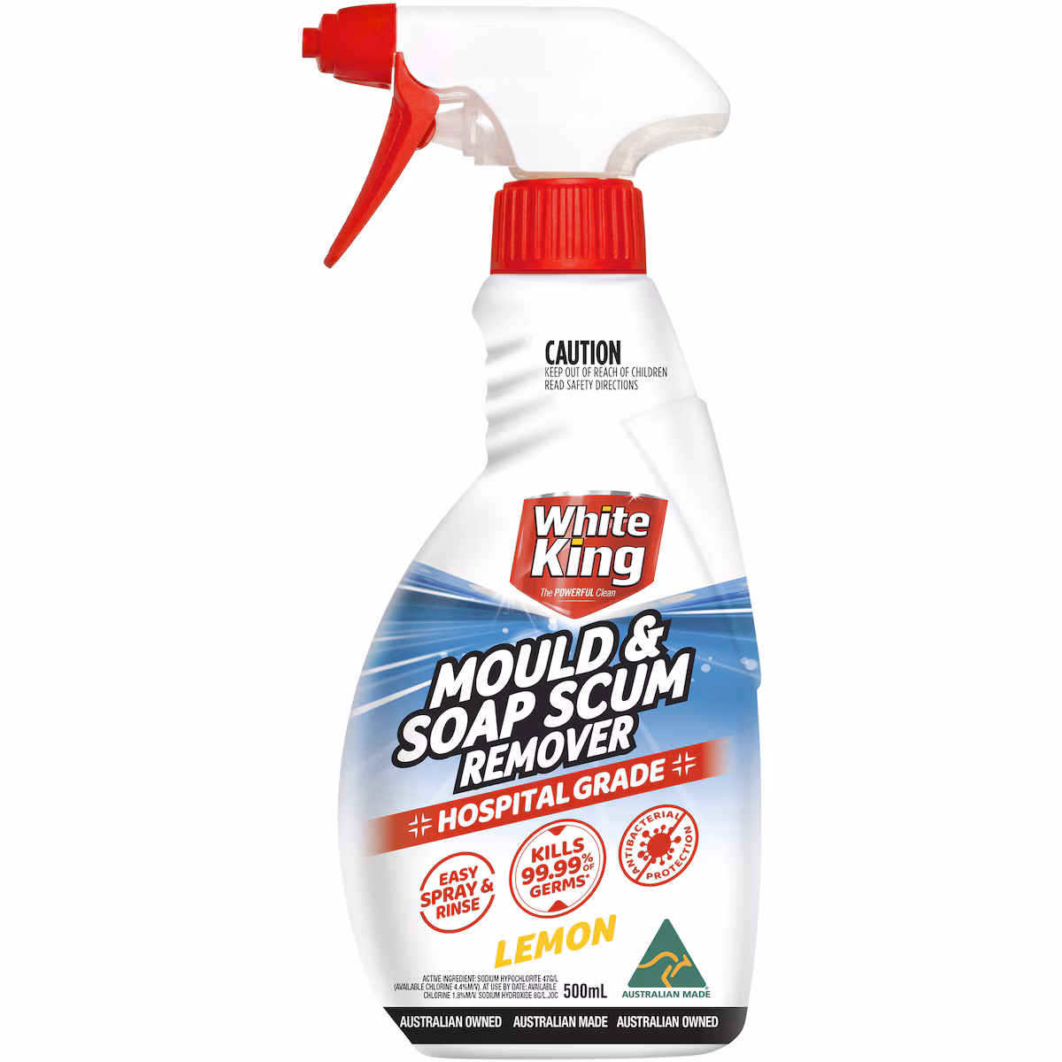 White King Mould & Scum Remover Lemon 500mL