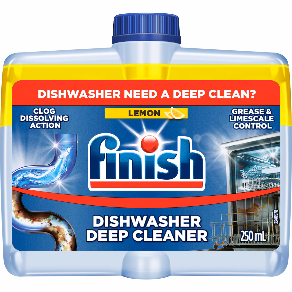 Finish Dishwasher Deep Cleaner Lemon 250mL