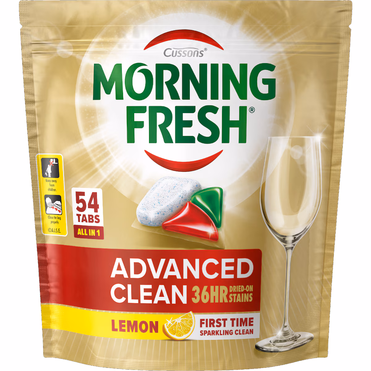 Morning Fresh Advanced Clean Dishwasher Tablets Lemon 54 pack
