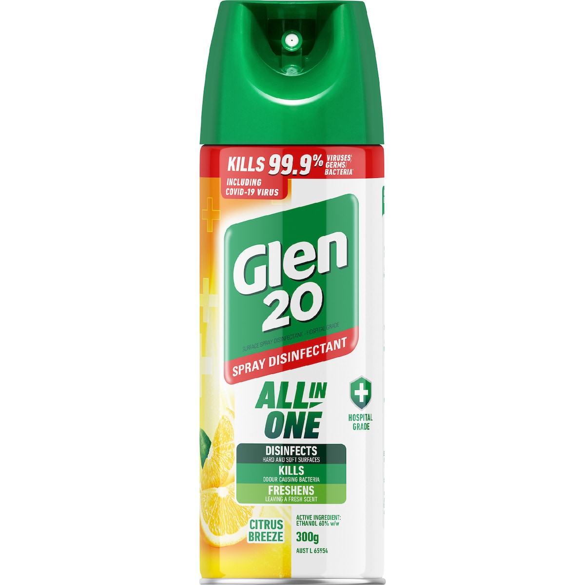 Glen 20 All In One Citrus Breeze Disinfectant Spray 300g