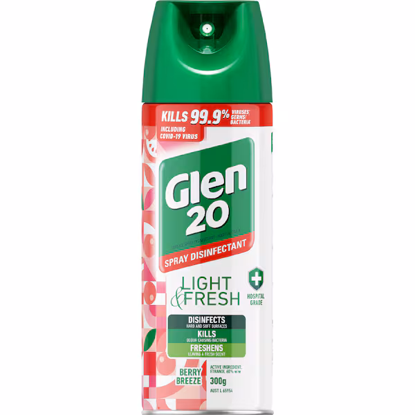 Glen 20 Light & Fresh Berry Breeze Disinfectant Spray 300g