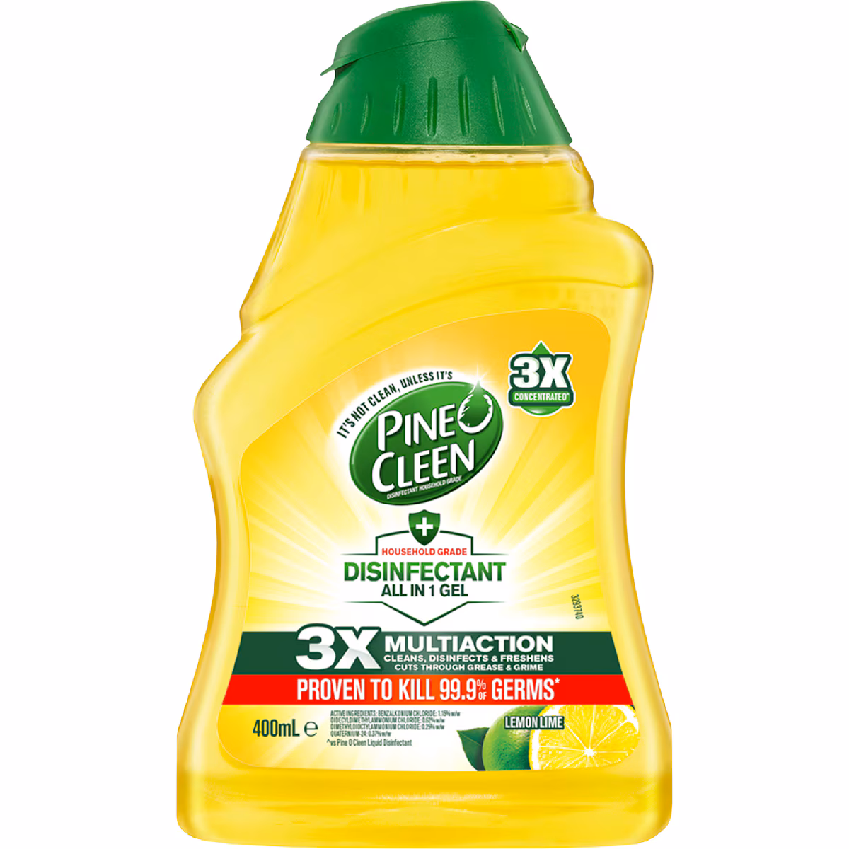 Pine O Cleen All In 1 Lemon Antibacterial Disinfectant Gel 400mL