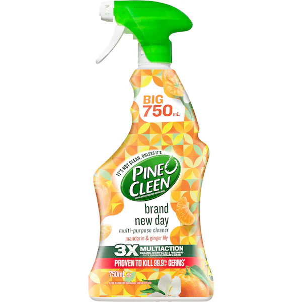 Pine O Cleen Mandarin & Ginger Lily Disinfectant Cleaning Spray 750mL